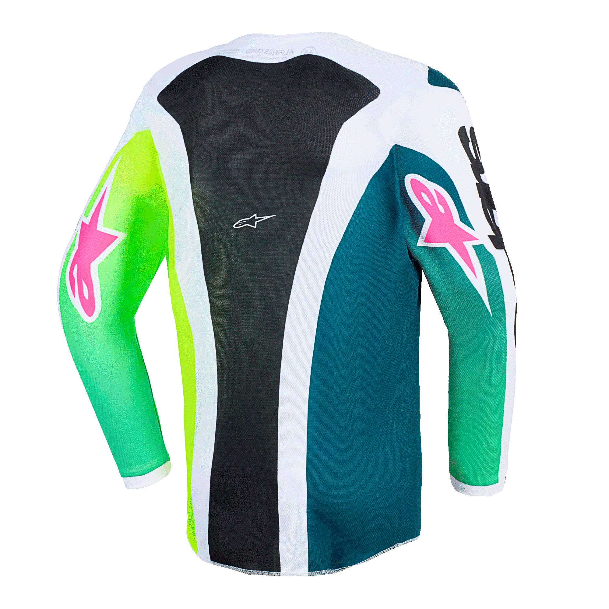 Alpinestars (MX26) Youth MX Jersey - Fluid PORTL (Green/White/Black)