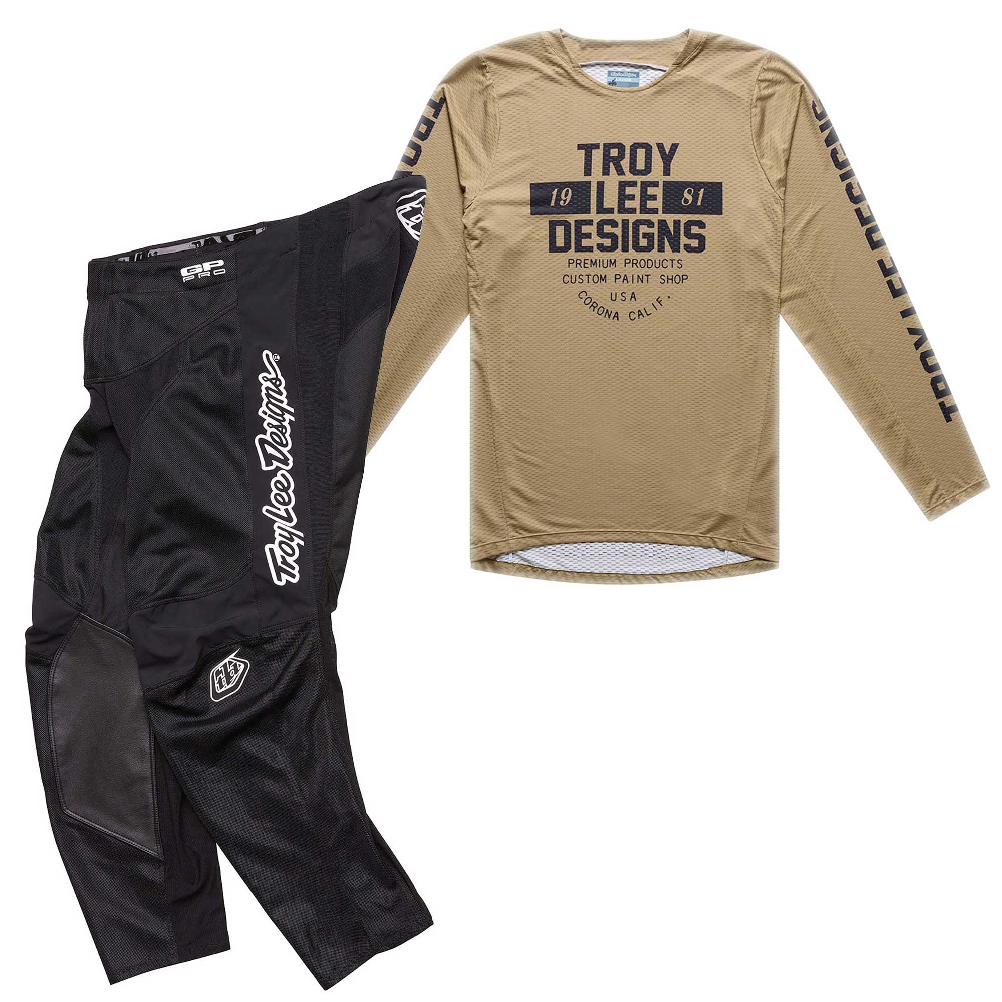 Troy Lee Designs MX | SX Jersey & Pant Kit Deal GP PRO AIR SEAL (Sienna / Black)