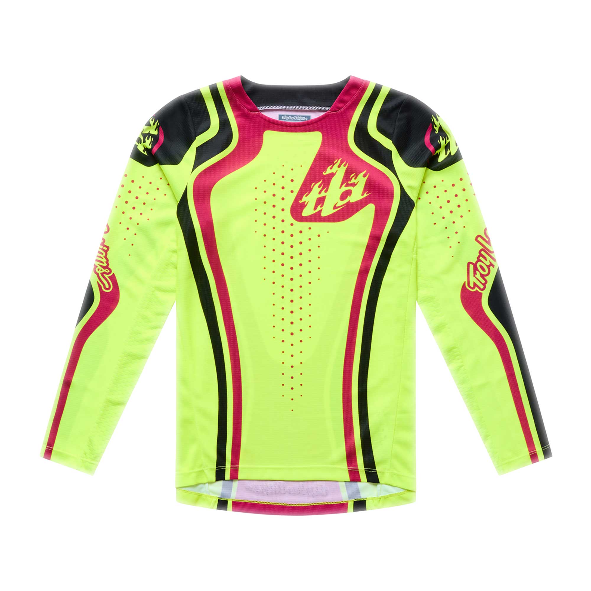 Troy Lee Designs MX Youth Jersey - GP PRO ROLLER (Flo Yellow / Fuchsia)