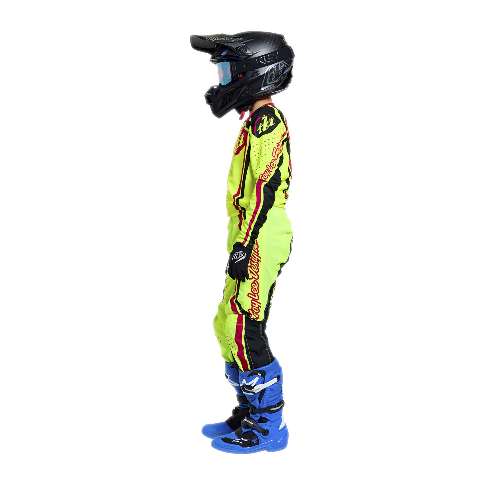 Troy Lee Designs MX Youth Jersey - GP PRO ROLLER (Flo Yellow / Fuchsia)