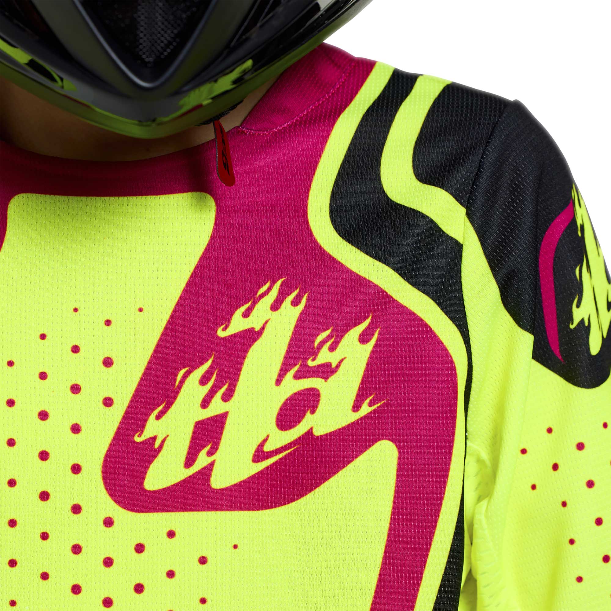 Troy Lee Designs MX Youth Jersey - GP PRO ROLLER (Flo Yellow / Fuchsia)