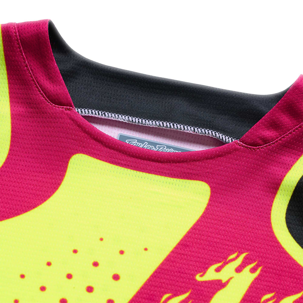 Troy Lee Designs MX Youth Jersey - GP PRO ROLLER (Flo Yellow / Fuchsia)