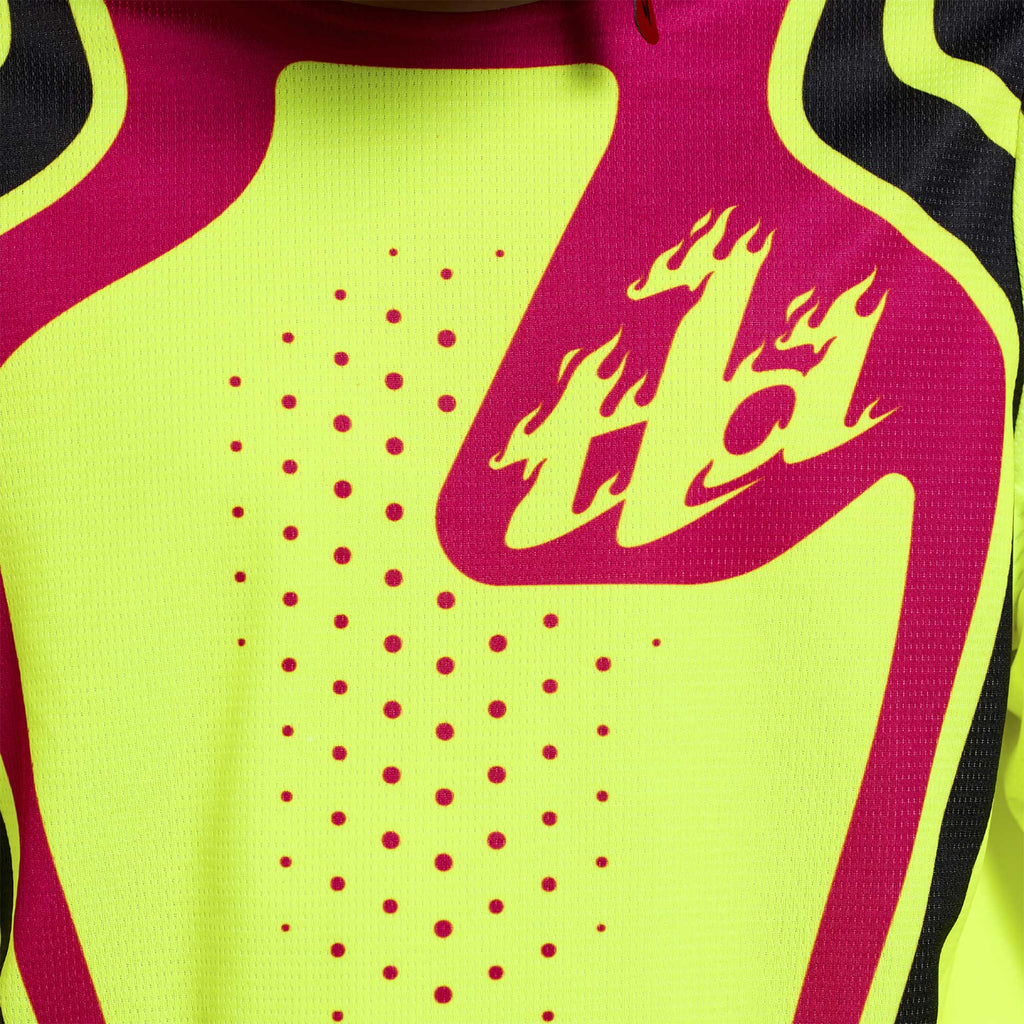 Troy Lee Designs MX Youth Jersey - GP PRO ROLLER (Flo Yellow / Fuchsia)