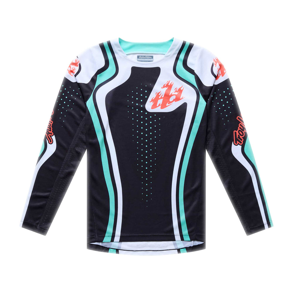 Troy Lee Designs MX Youth Jersey - GP PRO ROLLER (Black / Teal)