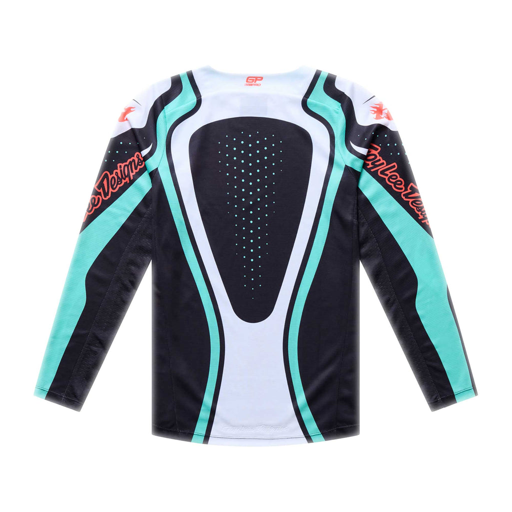 Troy Lee Designs MX Youth Jersey - GP PRO ROLLER (Black / Teal)