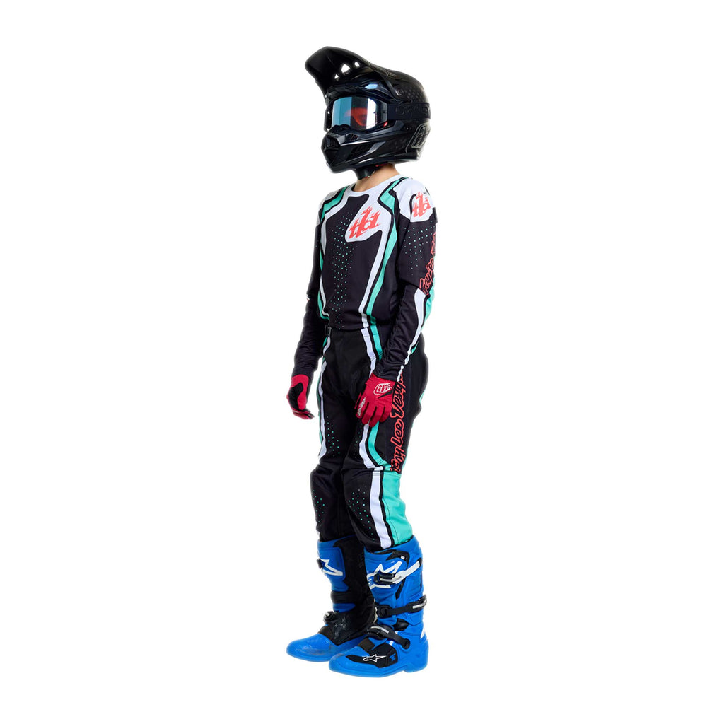 Troy Lee Designs MX Youth Jersey - GP PRO ROLLER (Black / Teal)