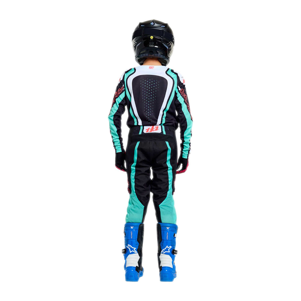 Troy Lee Designs MX Youth Jersey - GP PRO ROLLER (Black / Teal)