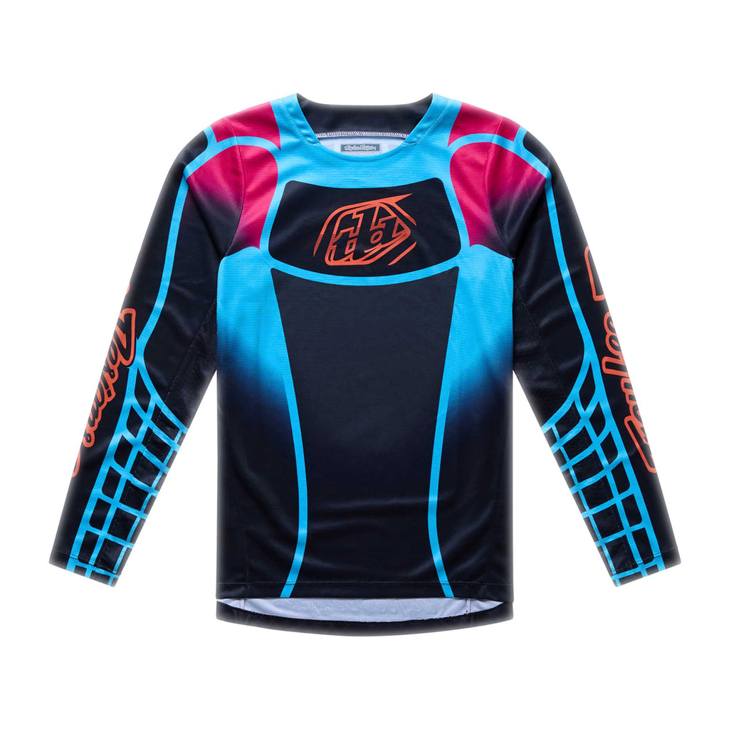 Troy Lee Designs MX Youth Jersey - GP PRO FRAMEWORK (Black / Cyan)