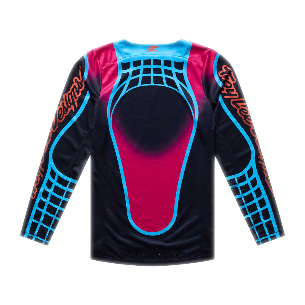 Troy Lee Designs MX Youth Jersey - GP PRO FRAMEWORK (Black / Cyan)