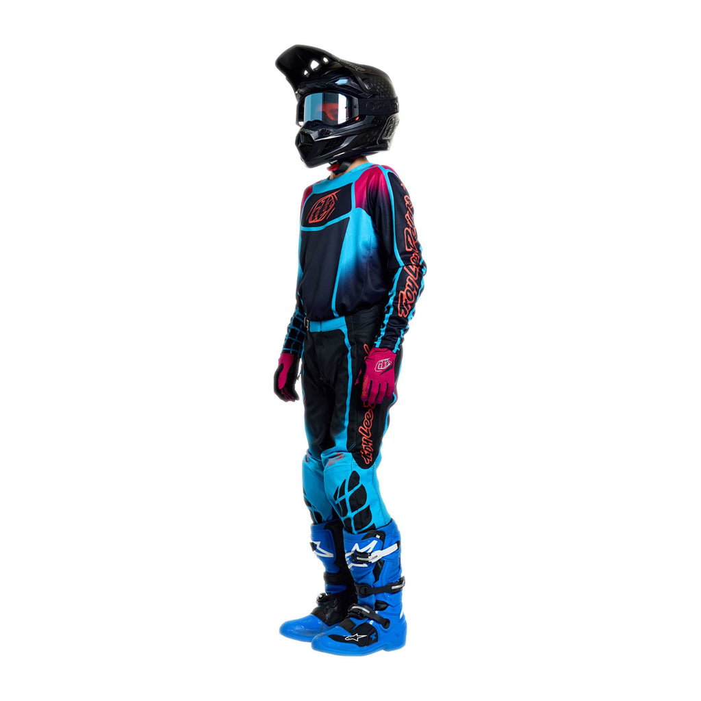 Troy Lee Designs MX Youth Jersey - GP PRO FRAMEWORK (Black / Cyan)