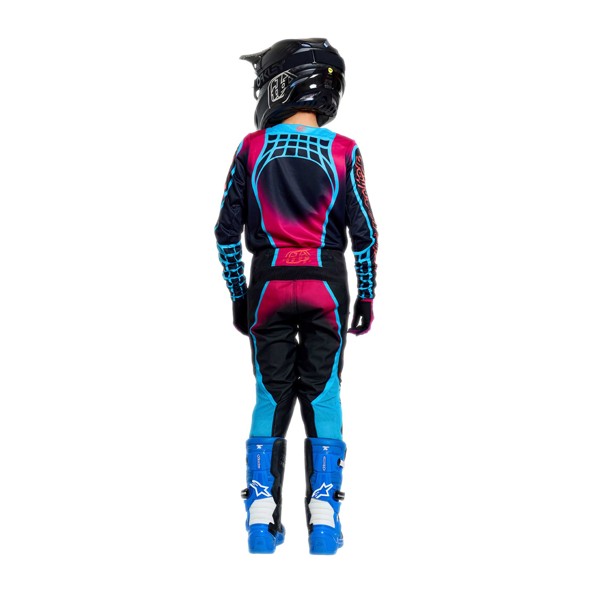 Troy Lee Designs MX Youth Jersey - GP PRO FRAMEWORK (Black / Cyan)