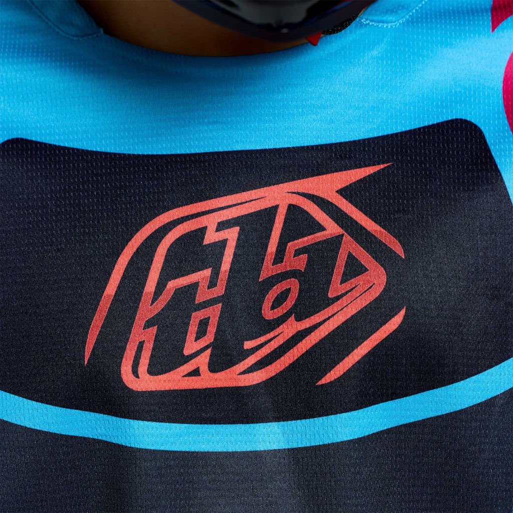 Troy Lee Designs MX Youth Jersey - GP PRO FRAMEWORK (Black / Cyan)