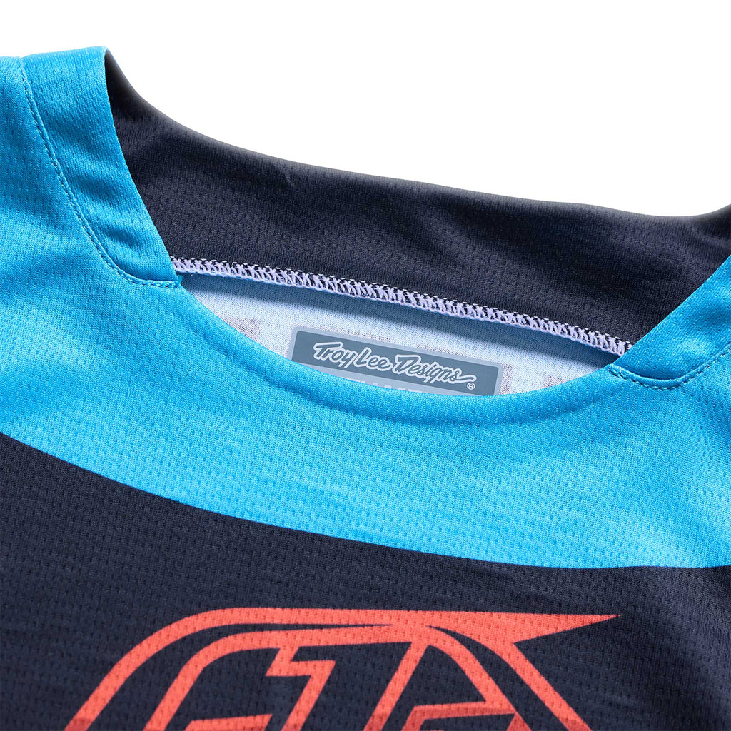 Troy Lee Designs MX Youth Jersey - GP PRO FRAMEWORK (Black / Cyan)
