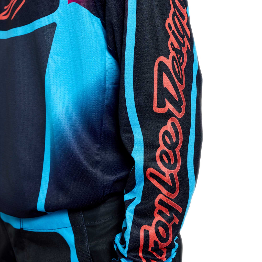 Troy Lee Designs MX Youth Jersey - GP PRO FRAMEWORK (Black / Cyan)