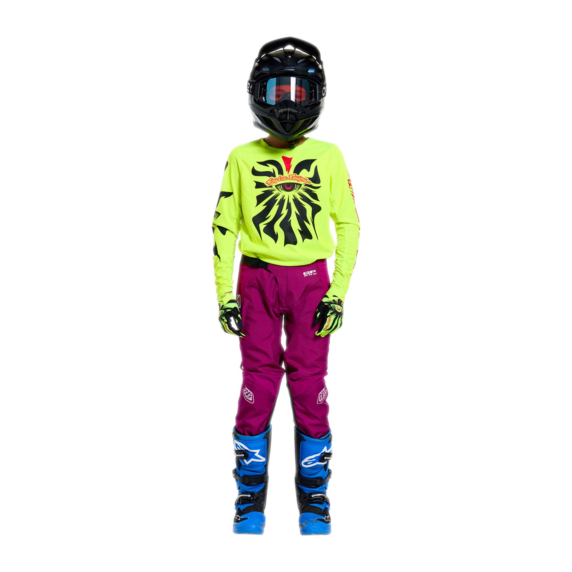 Troy Lee Designs MX Youth Jersey - GP PRO CYCLOPS (Flo Yellow)