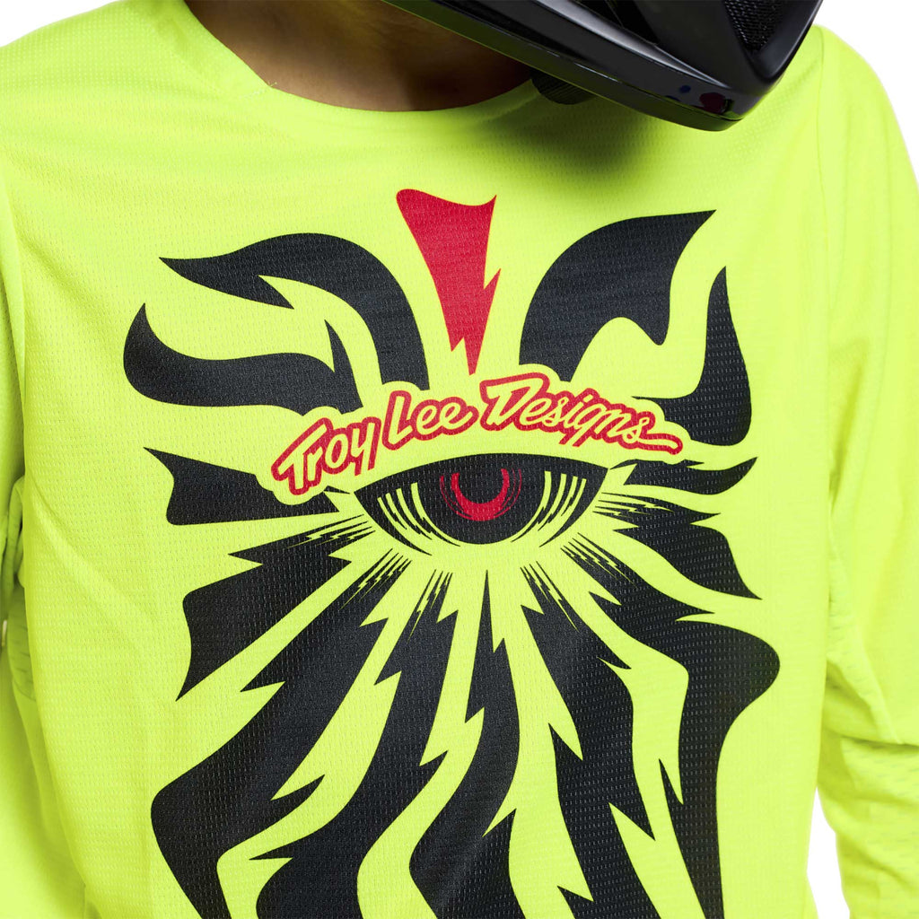 Troy Lee Designs MX Youth Jersey - GP PRO CYCLOPS (Flo Yellow)