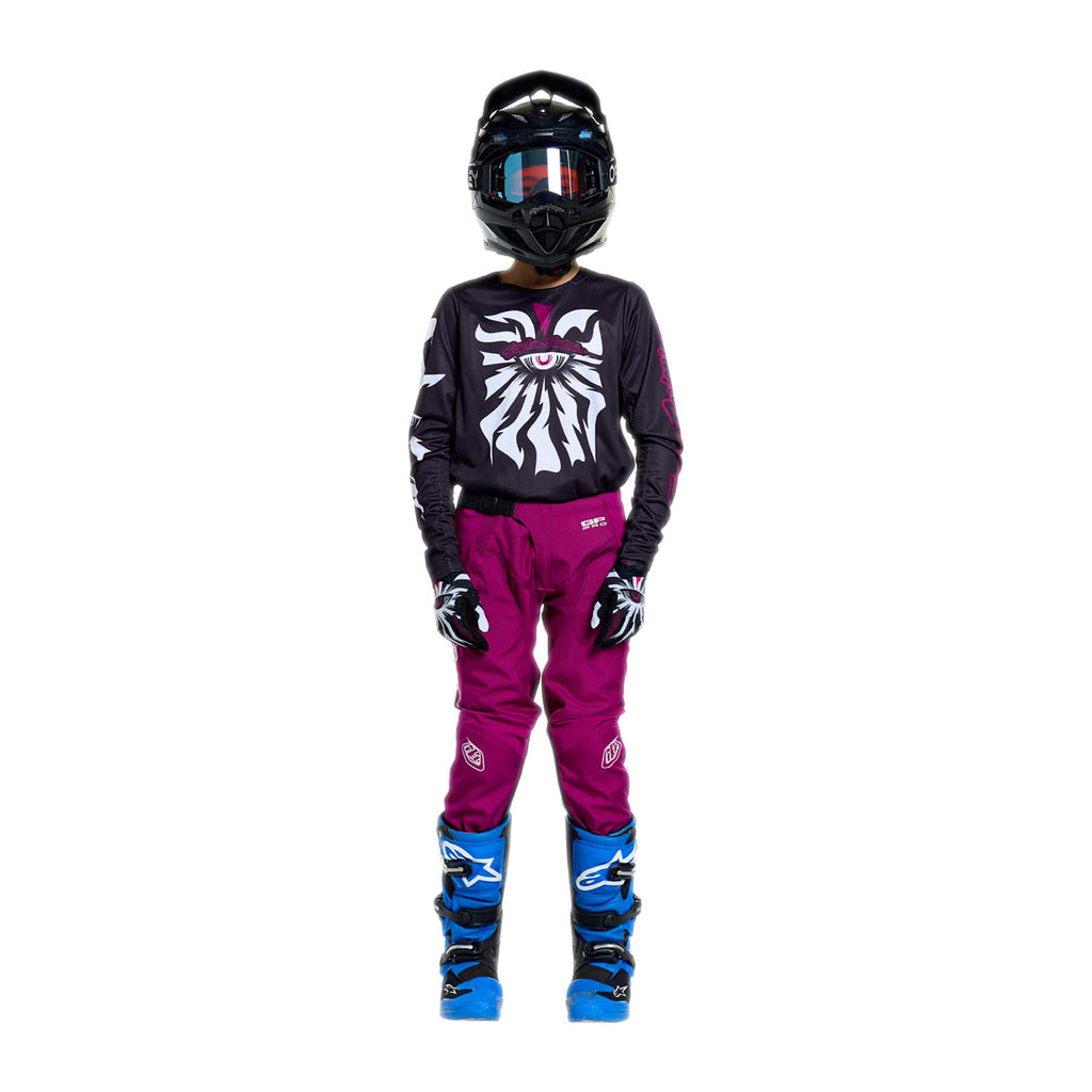 Troy Lee Designs YOUTH MX | SX Jersey & Pant Kit Deal GP PRO CYCLOPS (Black / Fuchsia)