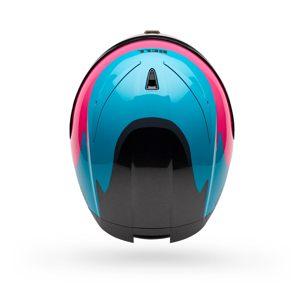 BELL Lithium MIPS Plus FLUID Motorcycle Helmet (Teal/Black/pink) Clear & Mirror Pink Visor