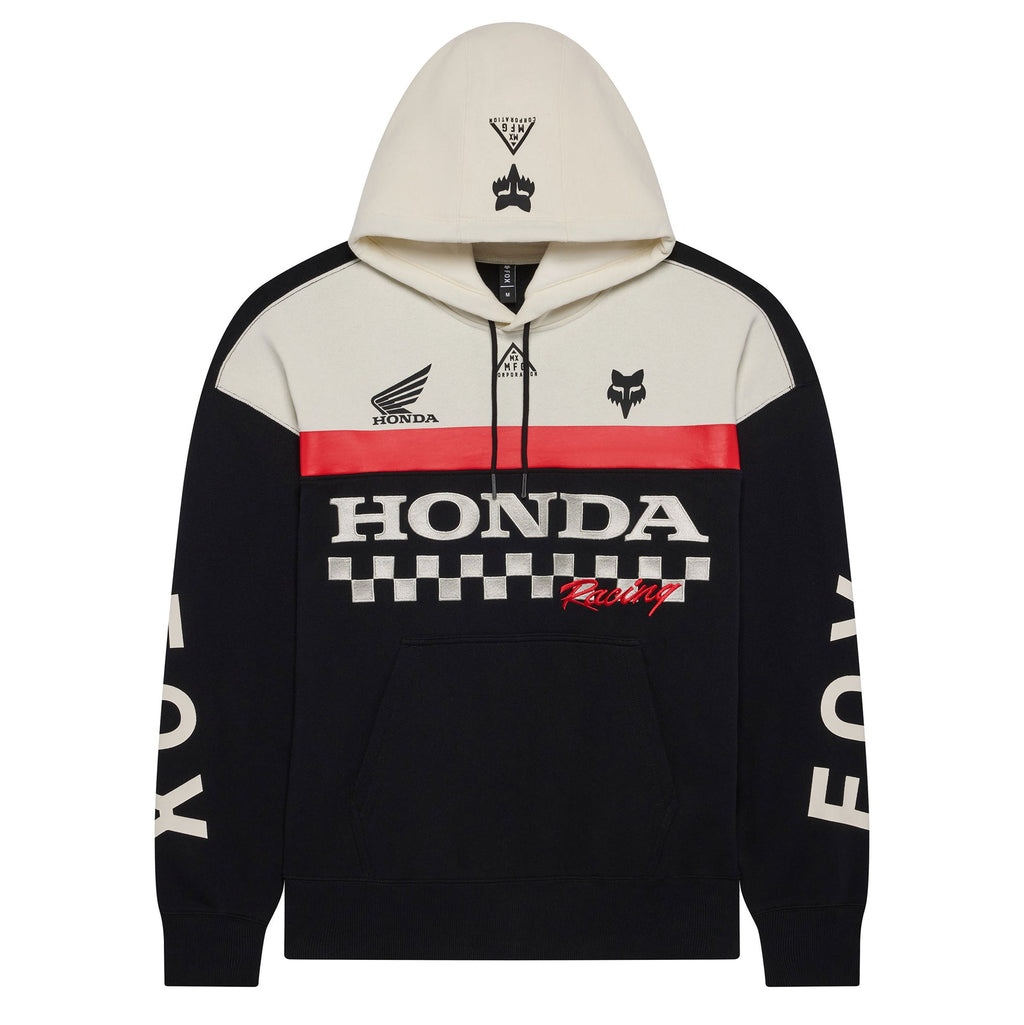 FOX Racing Mens Hoodie - HONDA Heavy Weight Fleece Pullover (Black)