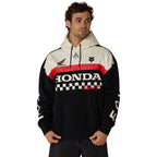 FOX Racing Mens Hoodie - HONDA Heavy Weight Fleece Pullover (Black)
