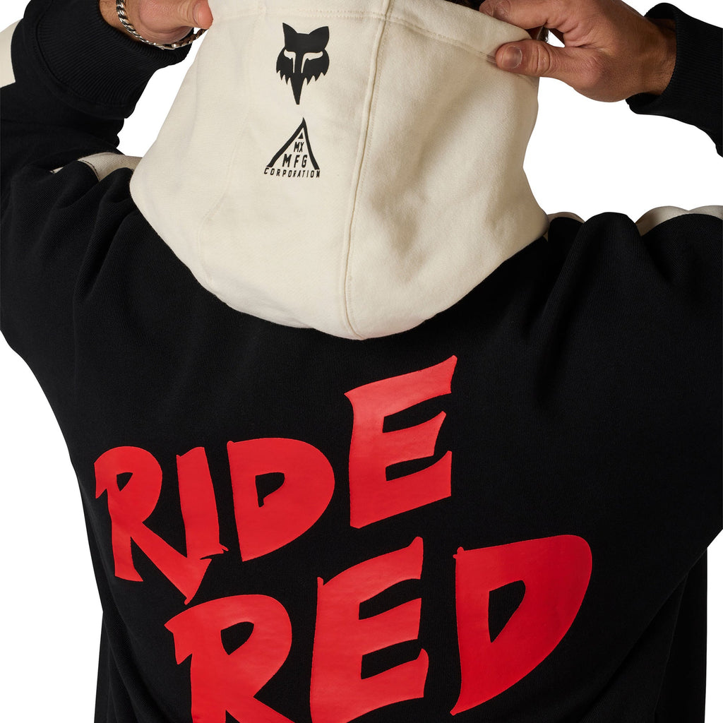 FOX Racing Mens Hoodie - HONDA Heavy Weight Fleece Pullover (Black)