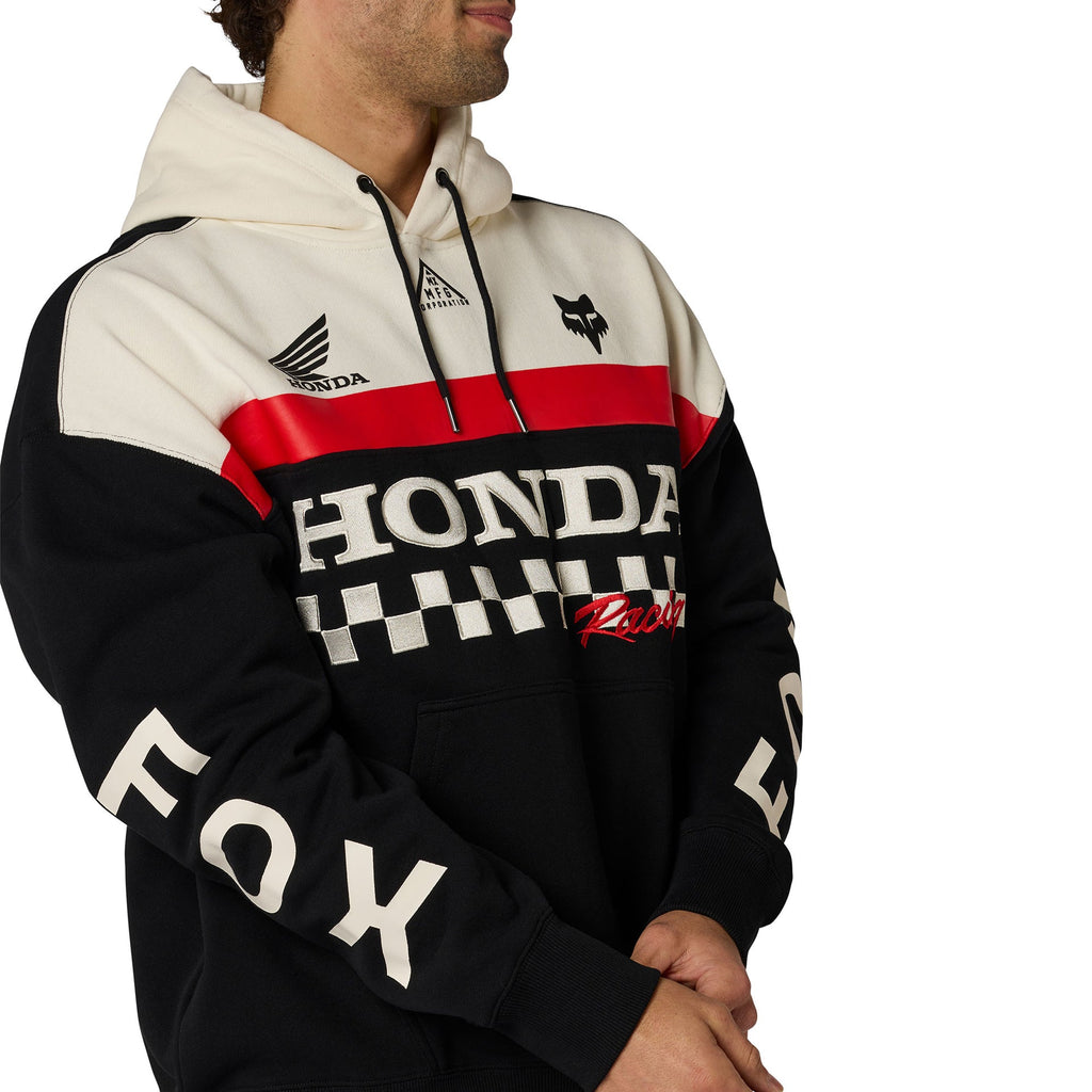 FOX Racing Mens Hoodie - HONDA Heavy Weight Fleece Pullover (Black)
