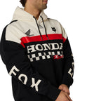 FOX Racing Mens Hoodie - HONDA Heavy Weight Fleece Pullover (Black)