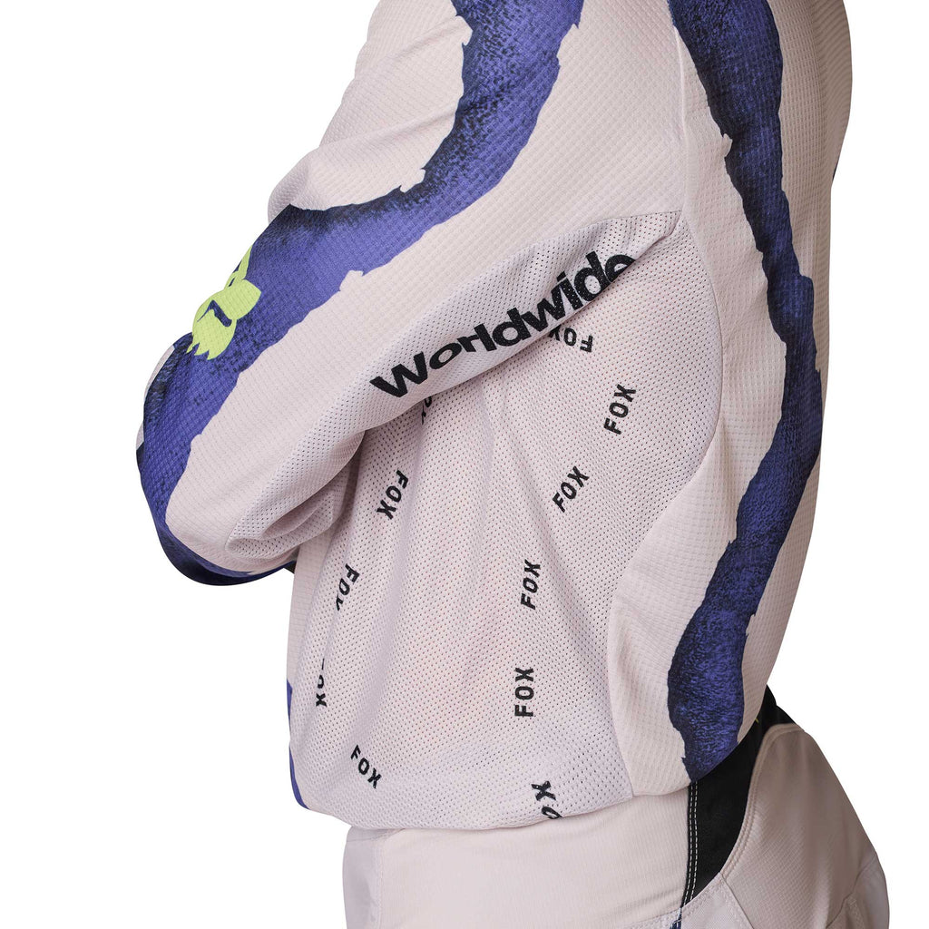 FOX (Limited Edition) MX Jersey & Pant Kit Deal - 180 AWARENESS (Chalk/Blueberry)