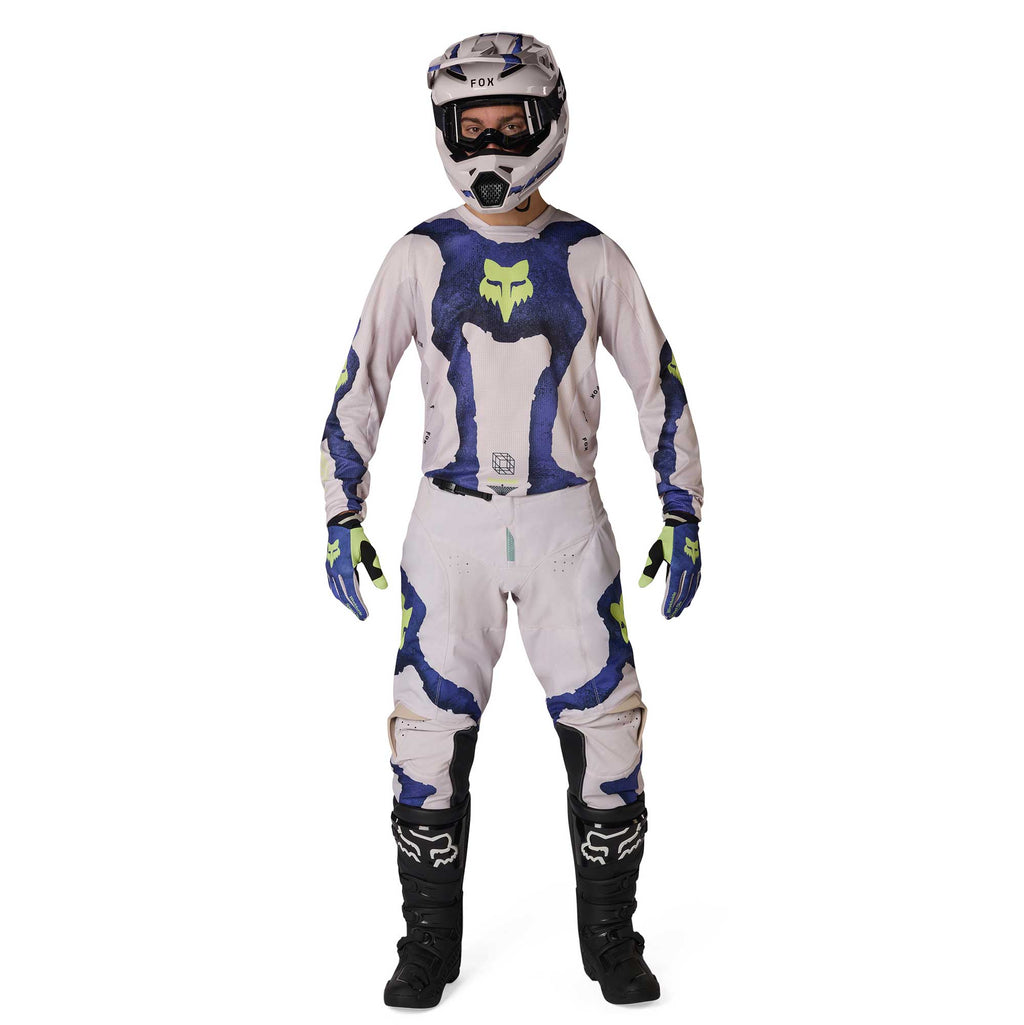 FOX (Limited Edition) MX Jersey & Pant Kit Deal - 180 AWARENESS (Chalk/Blueberry)