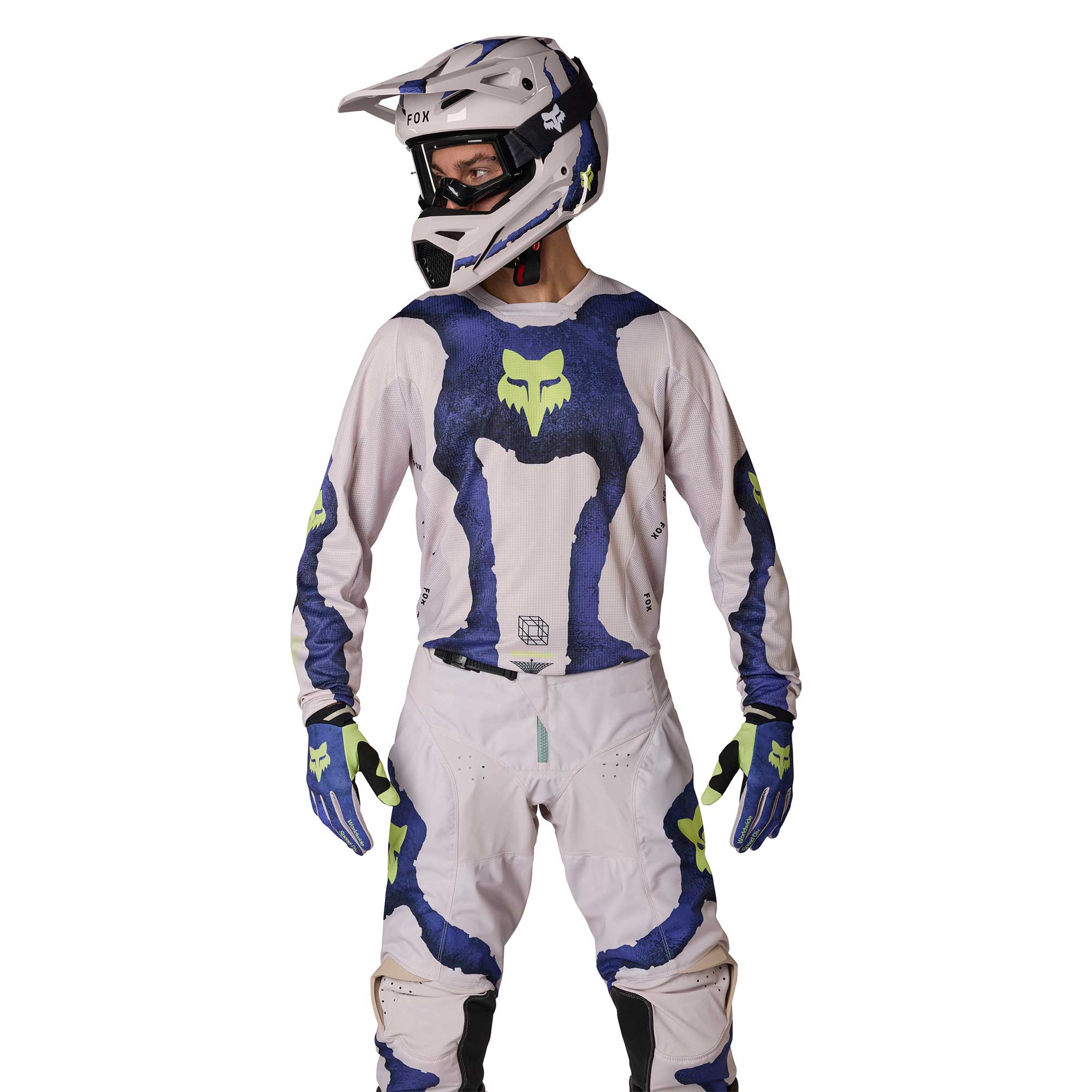 FOX (MX26) MX Jersey - 180 AWARENESS (Chalk/Blueberry)