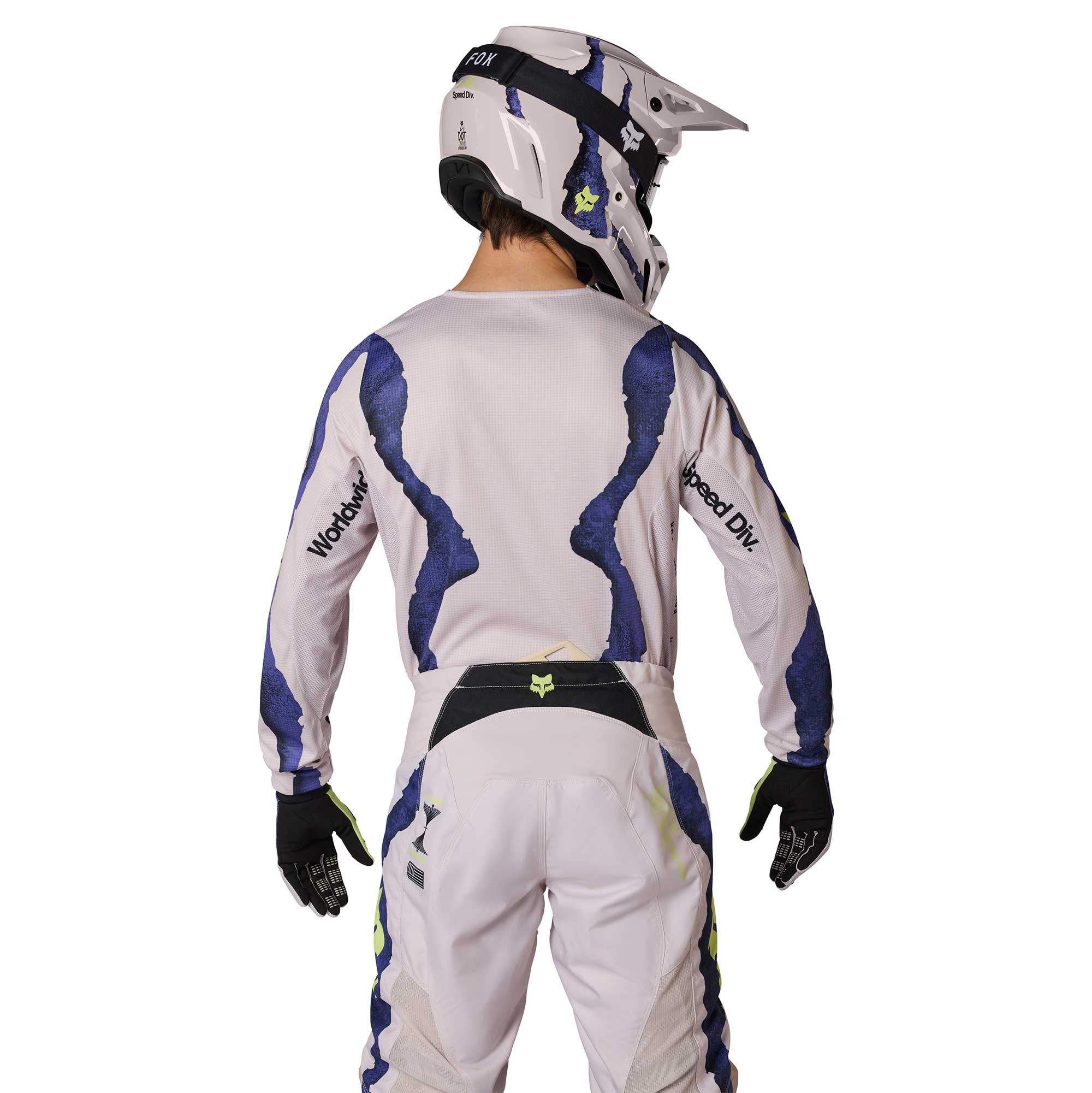 FOX (Limited Edition) MX Jersey & Pant Kit Deal - 180 AWARENESS (Chalk/Blueberry)