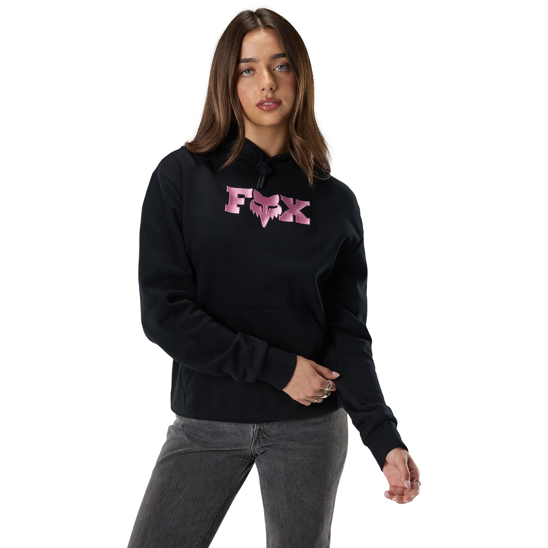 FOX Racing Women's Hoodie - FOX HEAD X Fleece Pullover (Black)