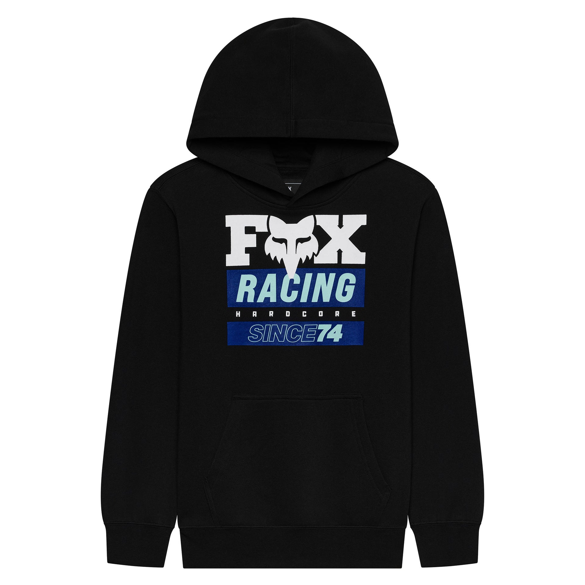 FOX Racing Youth Hoodie - SINCE 74 Fleece Pullover (Black)
