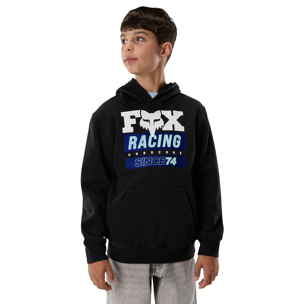 FOX Racing Youth Hoodie - SINCE 74 Fleece Pullover (Black)