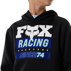 FOX Racing Youth Hoodie - SINCE 74 Fleece Pullover (Black)
