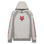 FOX Racing Mens Hoodie - VALIANT Fleece Pullover (Light Grey)