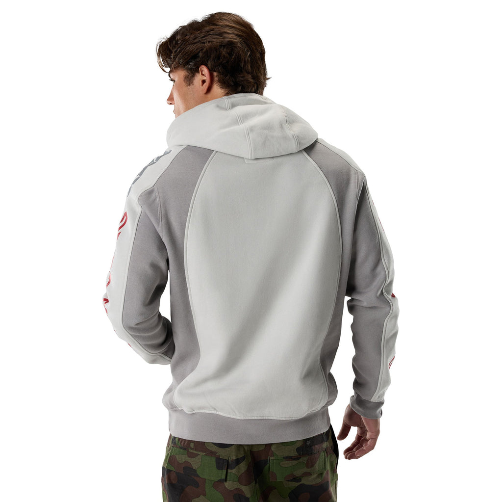 FOX Racing Mens Hoodie - VALIANT Fleece Pullover (Light Grey)