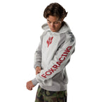 FOX Racing Mens Hoodie - VALIANT Fleece Pullover (Light Grey)