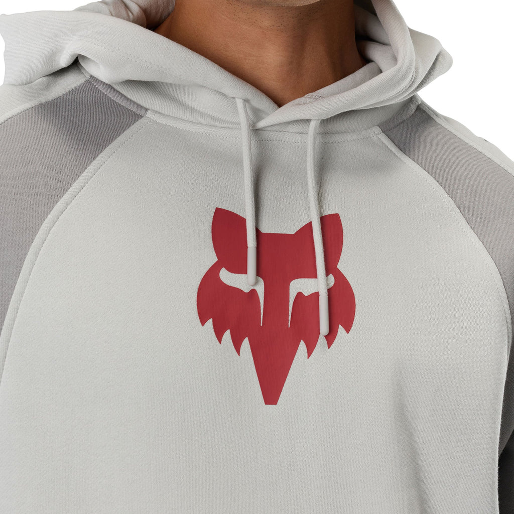 FOX Racing Mens Hoodie - VALIANT Fleece Pullover (Light Grey)