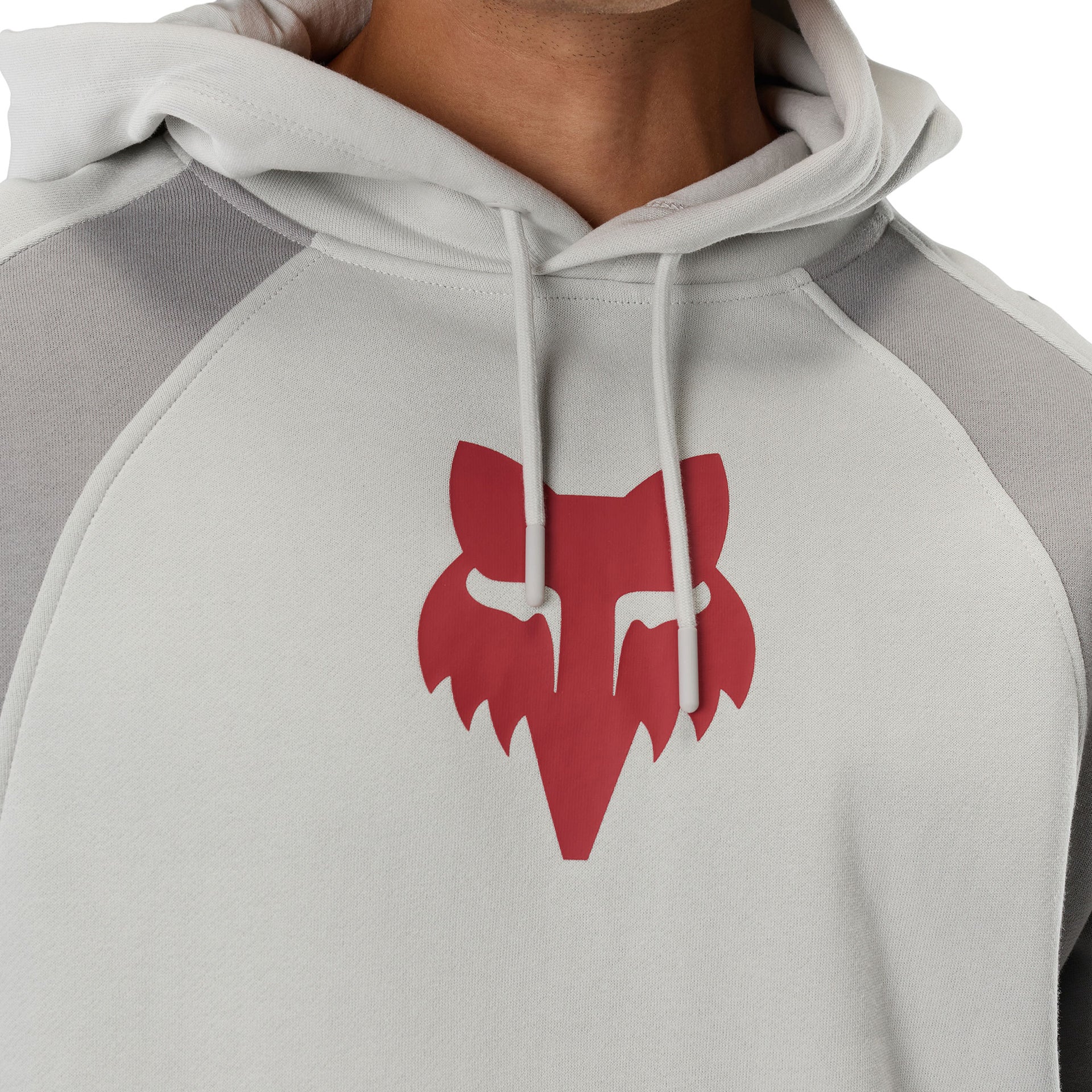 FOX Racing Mens Hoodie - VALIANT Fleece Pullover (Light Grey)