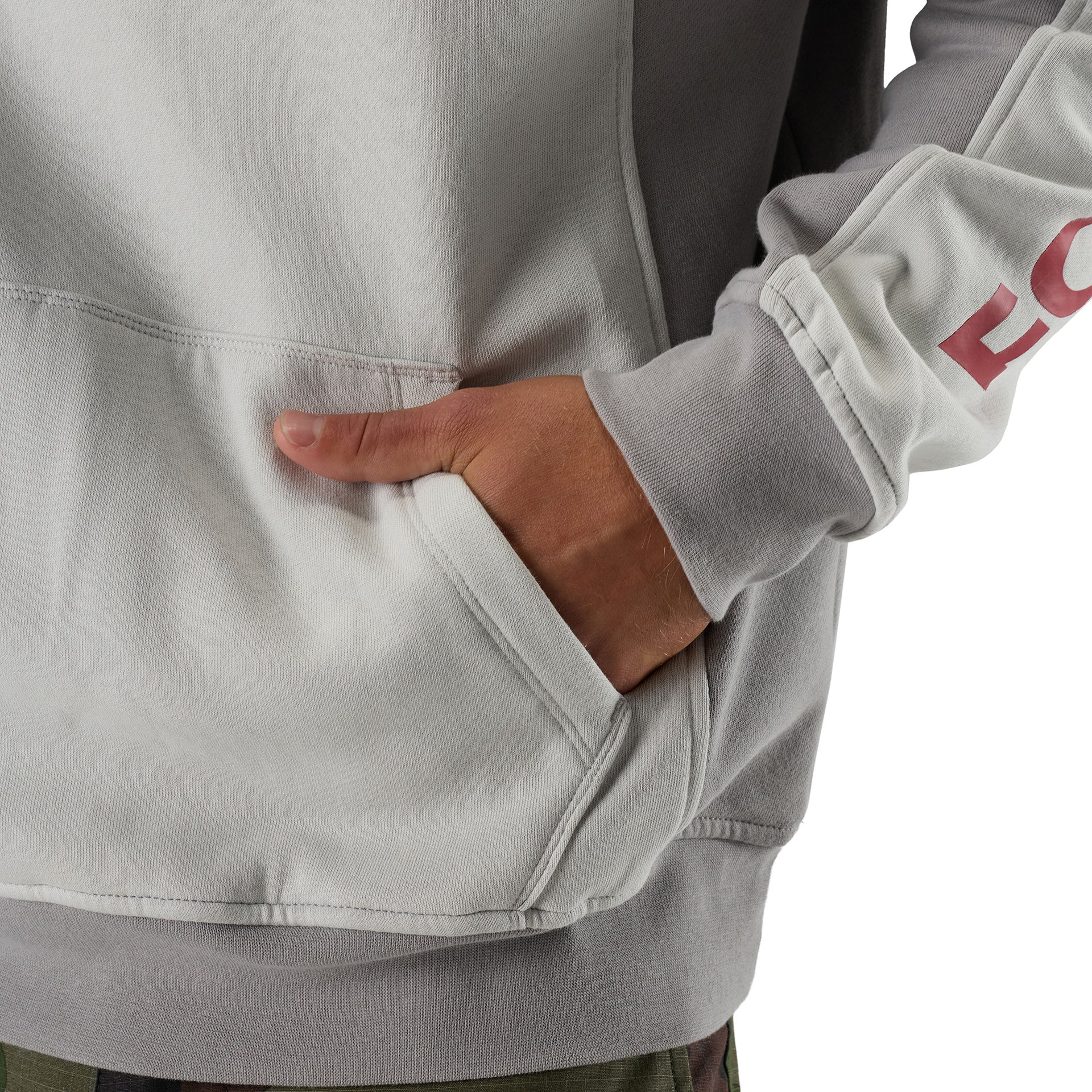 FOX Racing Mens Hoodie - VALIANT Fleece Pullover (Light Grey)