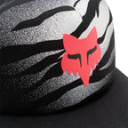FOX Racing Youth Cap - ROOTED Snapback Mesh Trucker (Black)