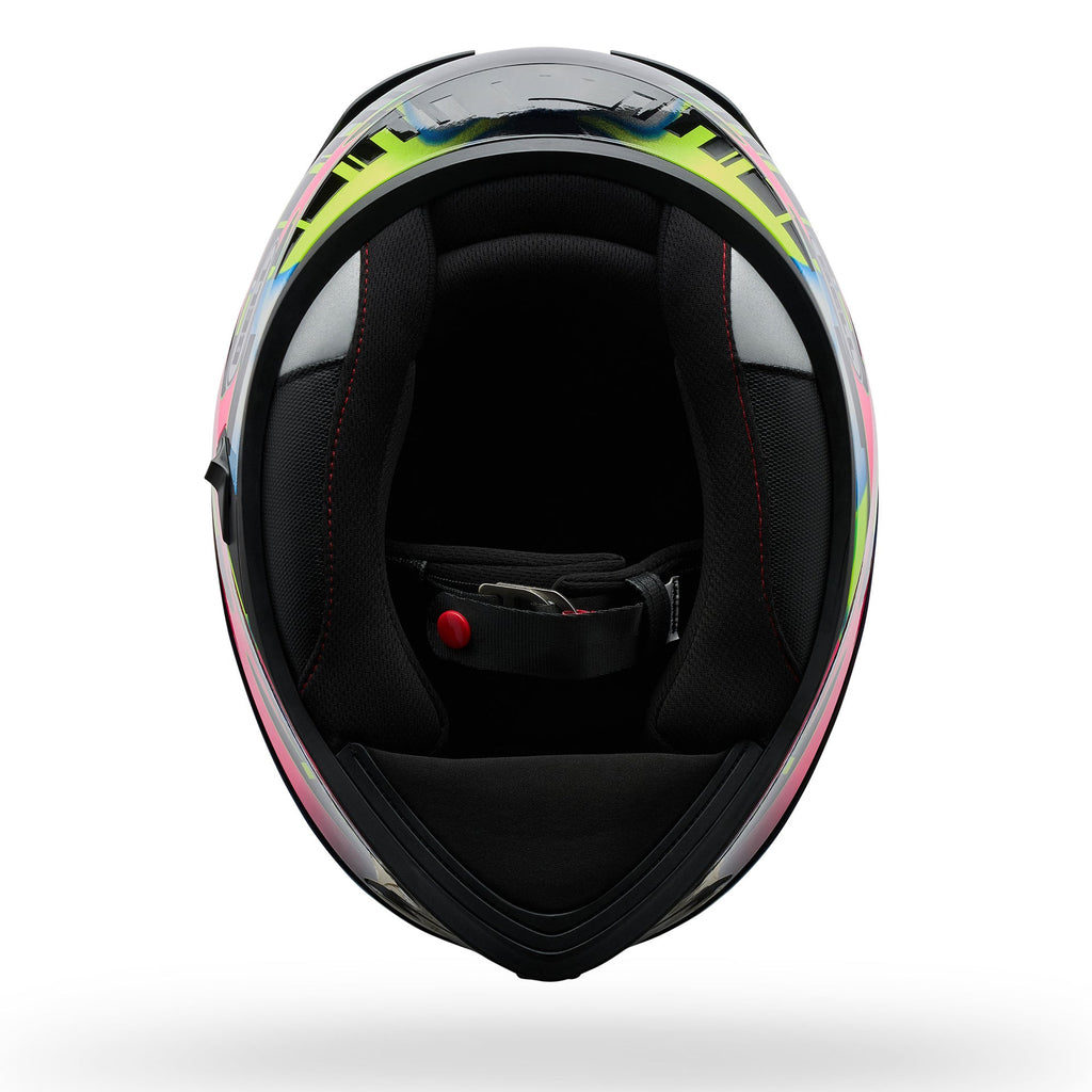 BELL Lithium MIPS Plus SYNCHRO Motorcycle Helmet (Black/Pink/White) Clear & Mirror Pink Visor