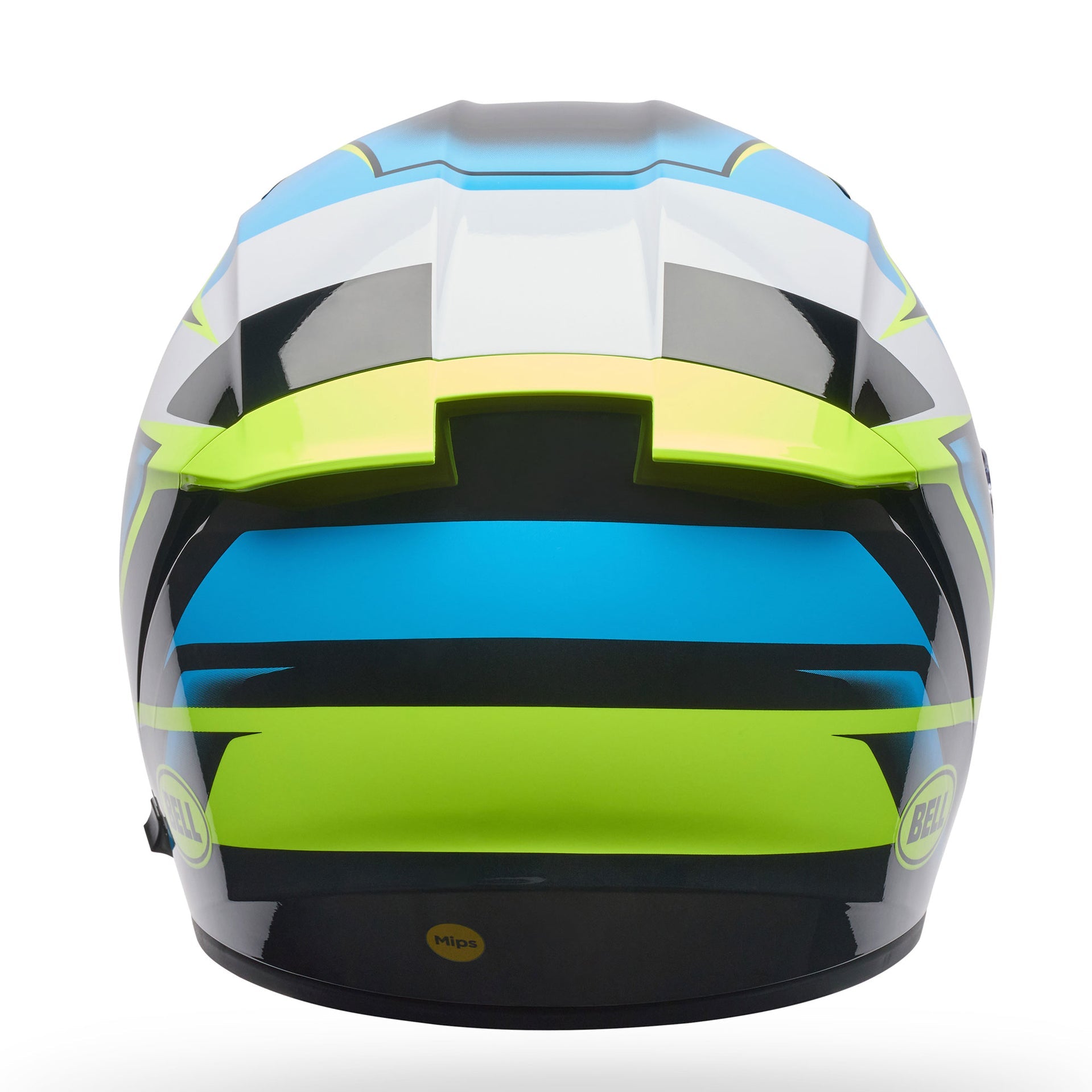 BELL Lithium MIPS KINETIC Motorcycle Helmet (Black/Blue/White/Yellow Fluo)