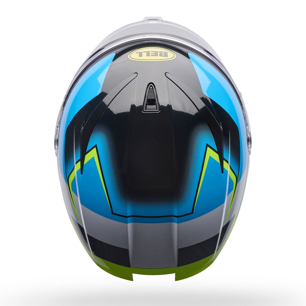BELL Lithium MIPS KINETIC Motorcycle Helmet (Black/Blue/White/Yellow Fluo)