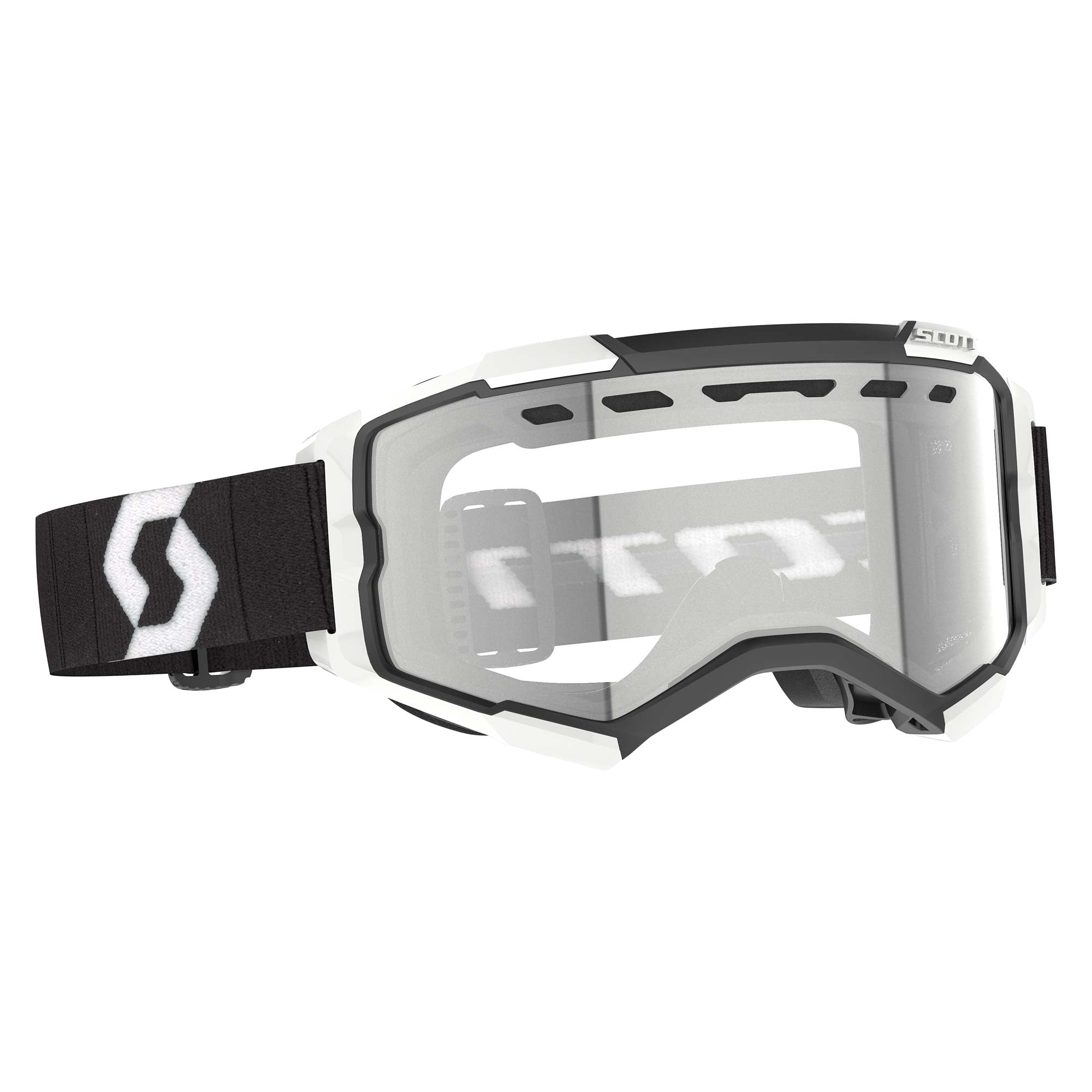 Scott FURY ENDURO Goggles (Black/White) Dual ACS Lens