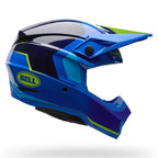 BELL MOTO-10 Spherical GP FIM02 VECTOR MX | Enduro Helmet (Frequency Blue/Carbon)