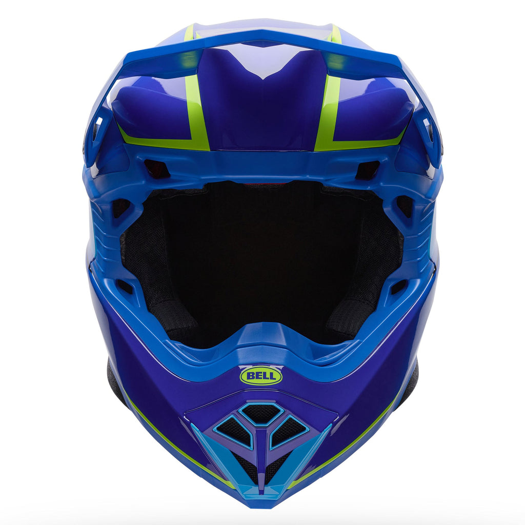 BELL MOTO-10 Spherical GP FIM02 VECTOR MX | Enduro Helmet (Frequency Blue/Carbon)