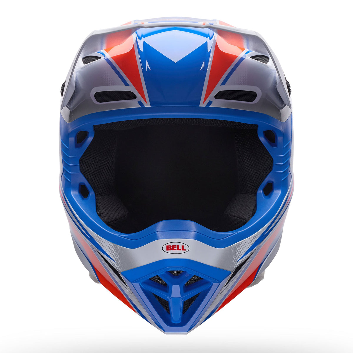 BELL MX-10 MIPS SPEEDWAY MX | Enduro Helmet (White/Blue/Red Fluo)