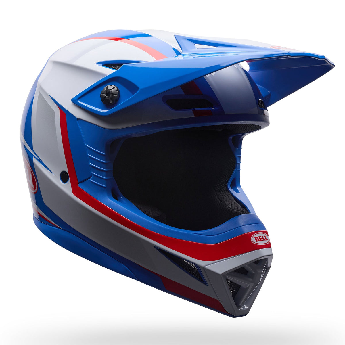 BELL Youth MX-10 MIPS SPIRAL MX Helmet (White/Red/Blue)